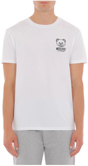 Moschino Witte T-shirts en Polos Moschino , White , Heren - 2Xl,L,M,S