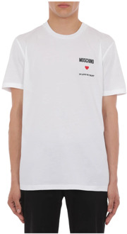 Moschino Witte T-shirts en Polos Moschino , White , Heren - 2Xl,L,M,S
