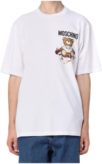 Moschino Witte T-shirts en Polos Moschino , White , Heren - L,M,S