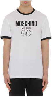Moschino Witte T-shirts en Polos Moschino , White , Heren - Xl,L,M,S