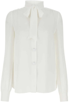 Moschino Witte zijden blouse, DE Blouse Moschino , White , Dames