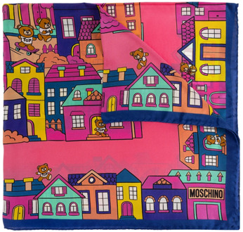 Moschino Zijden sjaal Moschino , Pink , Unisex - ONE Size