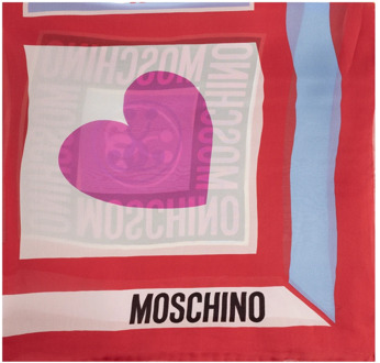 Moschino Zijden sjaal Moschino , Red , Unisex - ONE Size