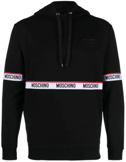 Moschino Zwarte hoodies voor heren Moschino , Black , Heren - S