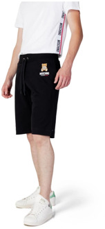 Moschino Zwarte Katoenen Shorts met Veters Moschino , Black , Heren - L,M,S,Xs
