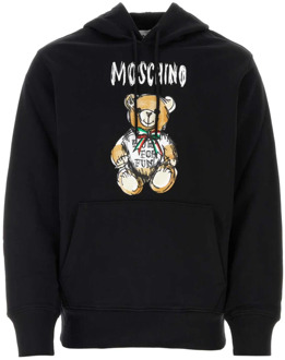 Moschino Zwarte katoenen sweatshirt Moschino , Black , Heren - Xl,M,S