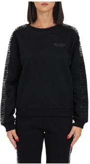 Moschino Zwarte logo sweatshirt voor dames Moschino , Black , Dames - Xl,L