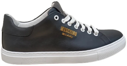 Moschino Zwarte Sneakers Moschino , Black , Heren - 41 Eu,42 Eu,44 EU