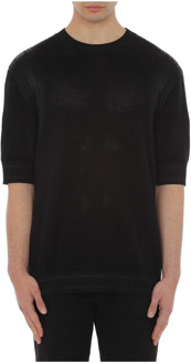 Moschino Zwarte Sweaters voor Heren Moschino , Black , Heren