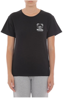 Moschino Zwarte T-shirts en Polos Moschino , Black , Dames - L,M,S