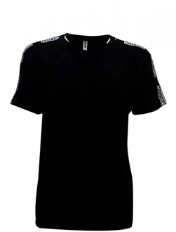 Moschino Zwarte T-shirts en Polos Moschino , Black , Heren - 2Xl,Xl,L,M,S