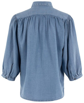 Moscow Blouse lange mouw 119-05-jorn-1 Blauw
