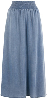 Moscow Rok 119-03-Pip Skirt Moscow , Blue , Dames