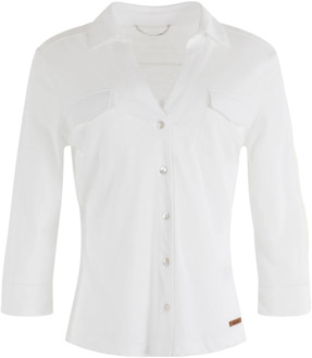 Moscow Twilight blouses off white Moscow , White , Dames - 2Xl,Xl,M