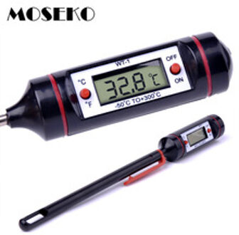 MOSEKO Draagbare Voedsel Thermometer Digitale Melk Water Oven Probe BBQ Vlees Thermometer Keuken Koken Tool Temperatuur