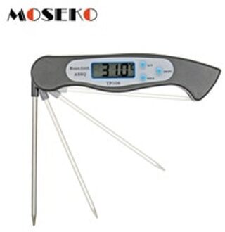 MOSEKO Opvouwbare Digitale Oven Thermometer BBQ Vouwen Vlees Eten Probe Keuken Thermometer Vloeibaar Water Olie Koken Grill Gereedschap