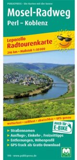 Mosel-Radweg Perl - Koblenz 1 : 50 000 - Leporello Radwanderkarten