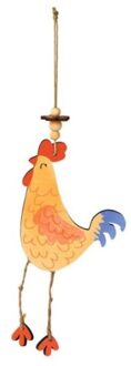 Moses Houten hanger pasen kip, kleur assorti