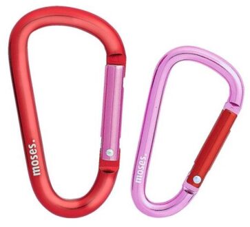 Moses karabijnhaak set van 2, assorti