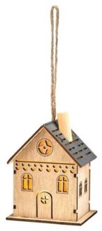 Moses Kerst hanger led huisje assorti