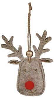 Moses Kerst hanger rendier vilt assorti