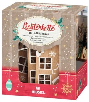 Moses Lichtketting houten huisjes 2,1 meter
