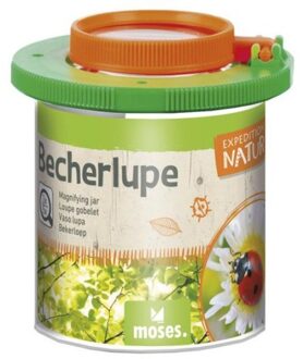 Moses loeppotje Expeditie 7,5 x 7 x 7 cm transparant/groen