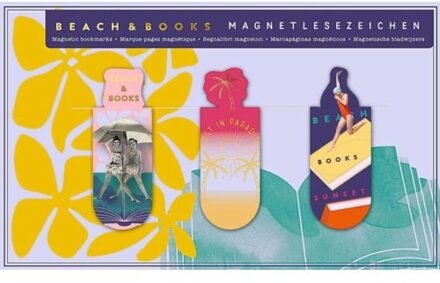 Moses magnetische boekenlegger beach & books set van 3