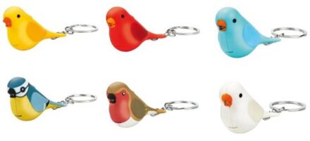 Moses Sleutelhanger vogel met licht en geluid assorti