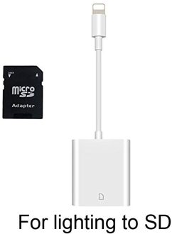 Mosible Kaartlezer voor iPhone iPad ios Bliksem interface OTG Lezers Memory Kaarten Geen APP Nodig