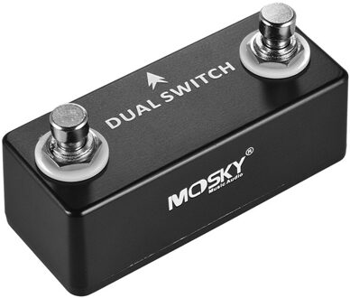 Mosky Dual Switch Gitaar Pedaal Dual Voetschakelaar Voetschakelaar Gitaar Effect Pedaal Full Metal Shell Gitaar Onderdelen & Accessoires