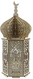 Moslim Festival Licht Ramadan Eid Mubarak Decoraties Houten Led Lamp H056 44