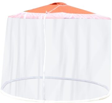 Mosquito Bug Netto Parasol Outdoor Gazon Tuin Camping Paraplu Zonnescherm Cover Klamboe Luifel Moustiquaire Mosquitera Cama wit / CenterPost 300x230cm