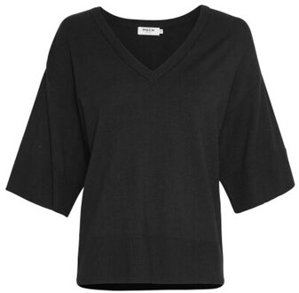 Moss Copenhagen 17626 eslina rachelle v pullover Zwart - S / M