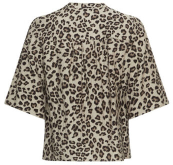 Moss Copenhagen 19261 mschkalani vlora 2 4 shirt aop Taupe - XS