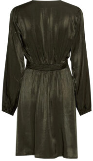 Moss Copenhagen 19464 ofelia nicholina shirt dress Groen