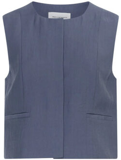 Moss Copenhagen 19661 mschfrode waistcoat - maat M Blauw