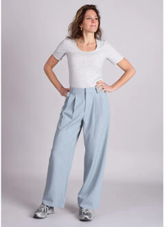 Moss Copenhagen Juna ss top aansluitend - maat M / L Grijs