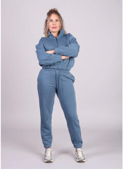 Moss Copenhagen Licht sweater halve rits ethella Blauw - XS / S