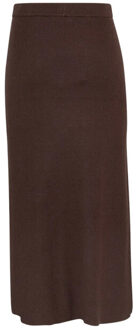 Moss Copenhagen Mschelfrida rok midi - maat XS / S Bruin