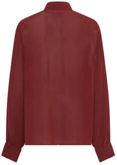 Moss Copenhagen Mschkasandra orabella blouse ruches Rood