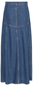 Moss Copenhagen Mschlaurentine rue denim rok Blauw - S
