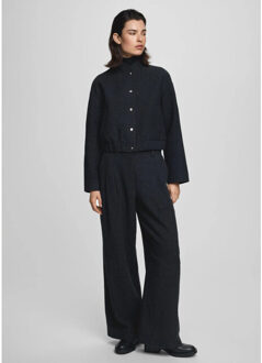 Moss Copenhagen Mschseba pantalon wol donker Grijs - S