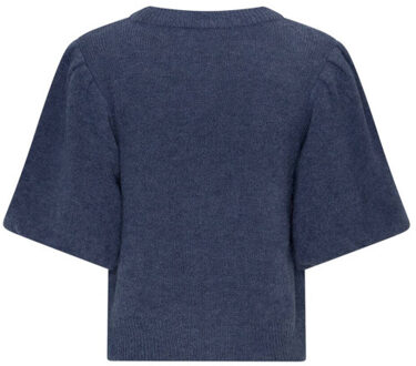 Moss Copenhagen Pullover korte mouw 19606 jinie - maat XS / S Blauw