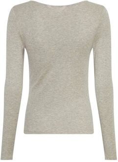 Moss Copenhagen Top lange mouw 19524 melisse Grijs - M / L