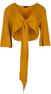 Mosterd Bolero Top - maat Mosterdgeel