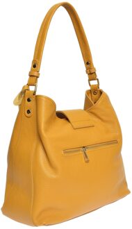 Mosterd Leren Tas Mosterdgeel - One Size