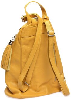 Mosterdleren Tas Mosterdgeel - One Size