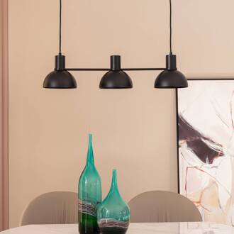 Mostrid hanglamp, zwart, 3-lamps zwart mat