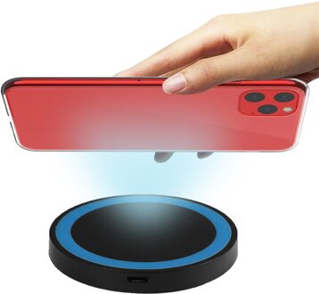 Mosunx Qi Draadloze Oplader Super Snelle Best Selling Charger Draadloze Contactloze Opladen Dock Power Voor P30 Lite blauw